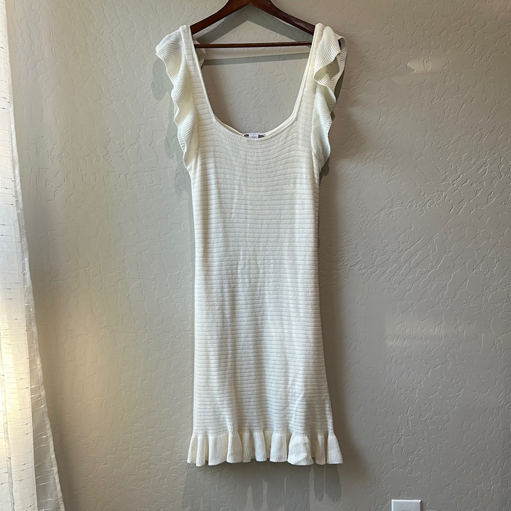 House of Harlow 1960 White Sheath Mini Dress